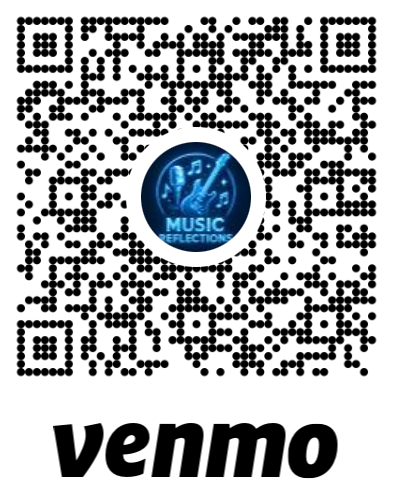 Venmo QR code placeholder for tipping Music Reflections Duo
